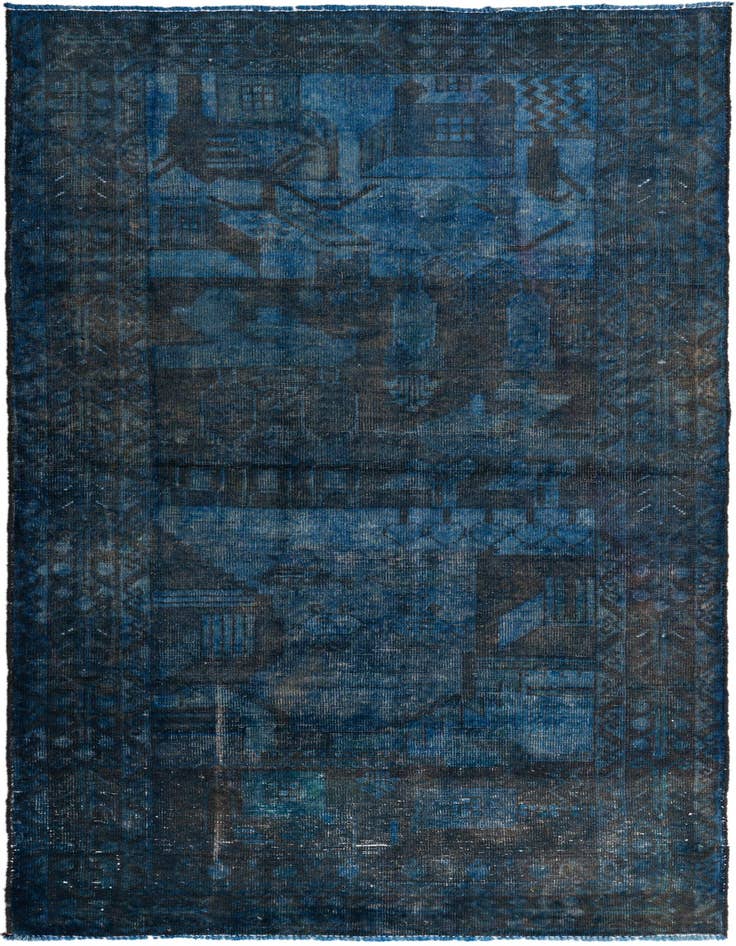Detail image of 3' 6 x 6' 8 Hand Knotted Ultra Vintage Persian Wool Rug
