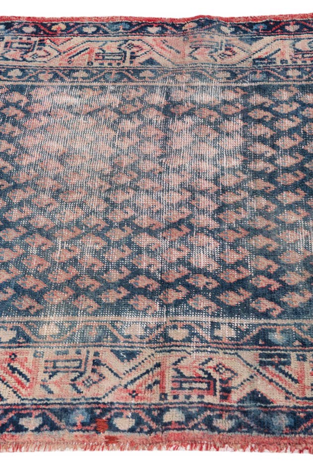 Detail image of 3' 6 x 5' 4 Hand Knotted Ultra Vintage Persian Wool Rug