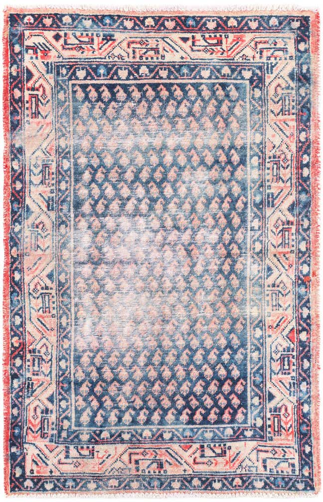 3' 6 x 5' 4 Hand Knotted Ultra Vintage Persian Wool Rug