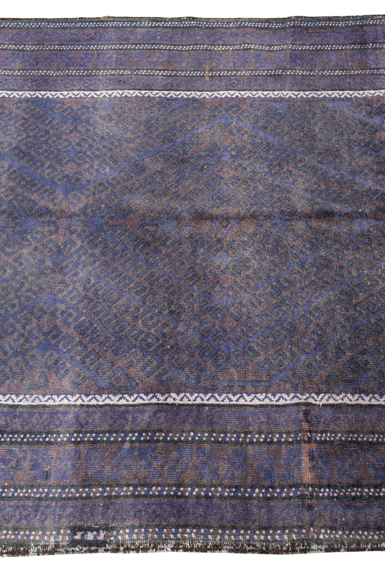 4' 2 x 7' 6 Hand Knotted Ultra Vintage Persian Wool Rug