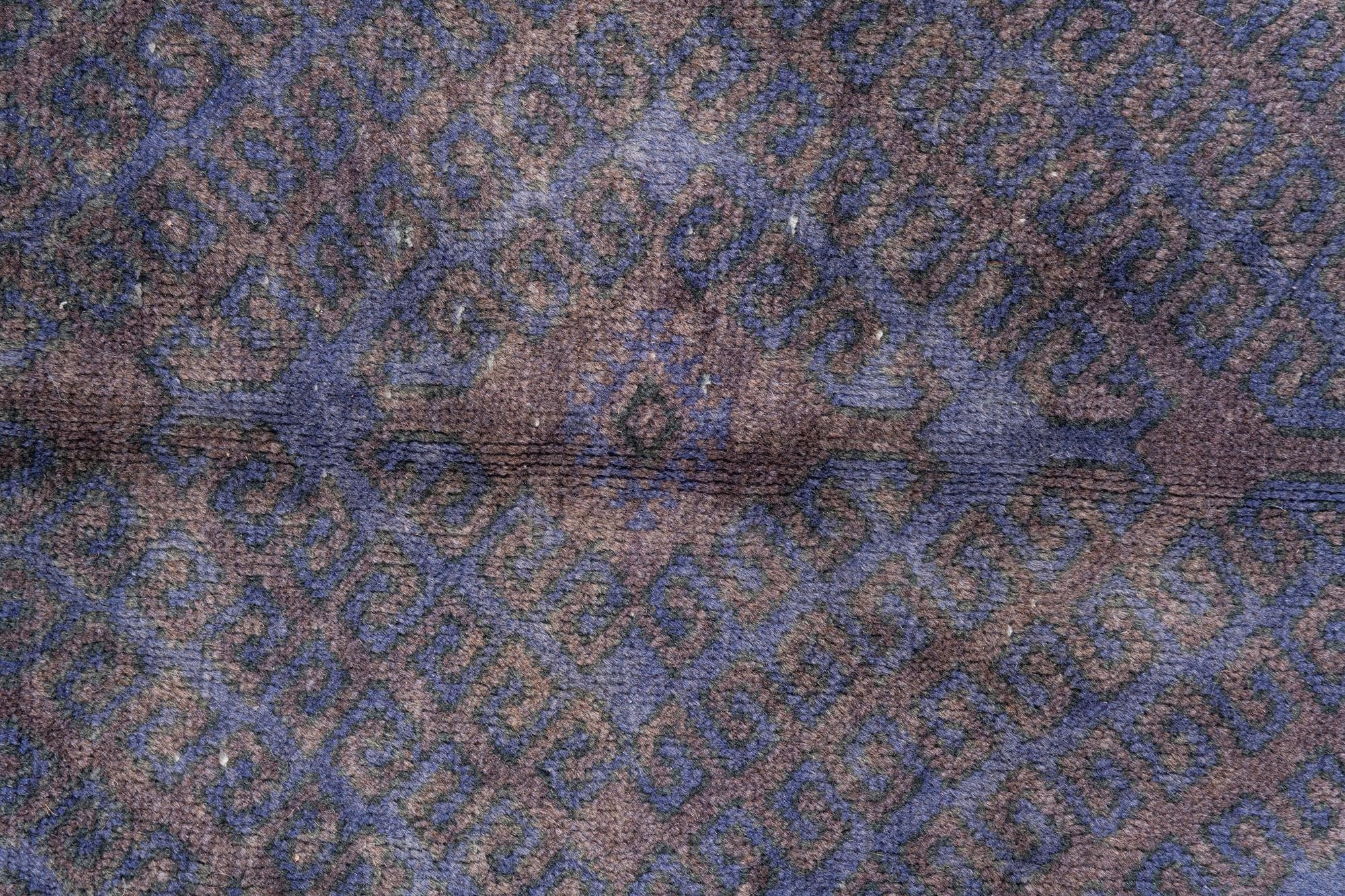 4' 2 x 7' 6 Hand Knotted Ultra Vintage Persian Wool Rug