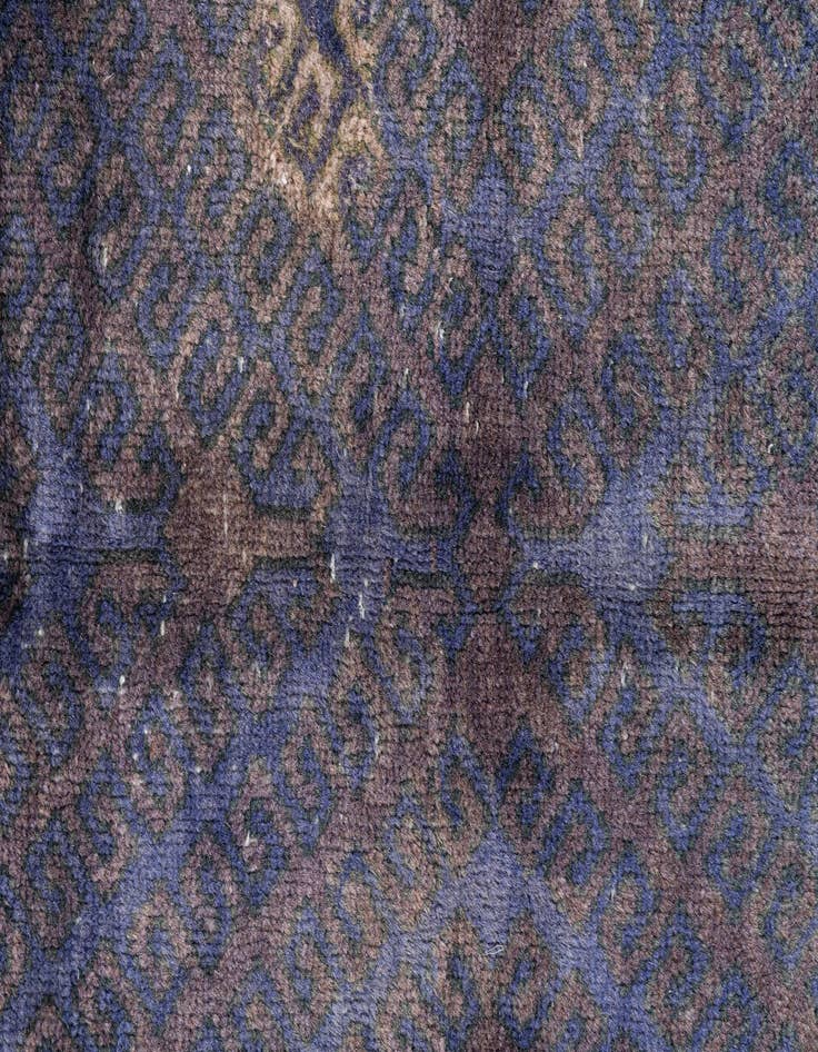 Detail image of 4' 2 x 7' 6  Hand Knotted Ultra Vintage Persian Wool Rug