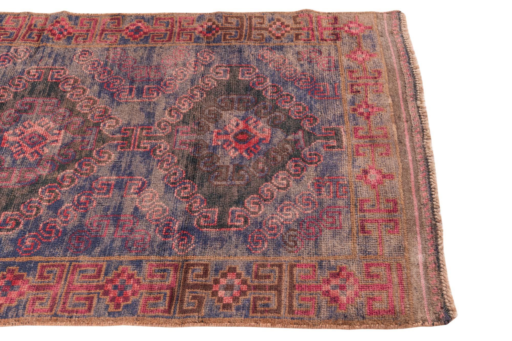 3' 5 x 6' 5 Hand Knotted Ultra Vintage Persian Wool Rug