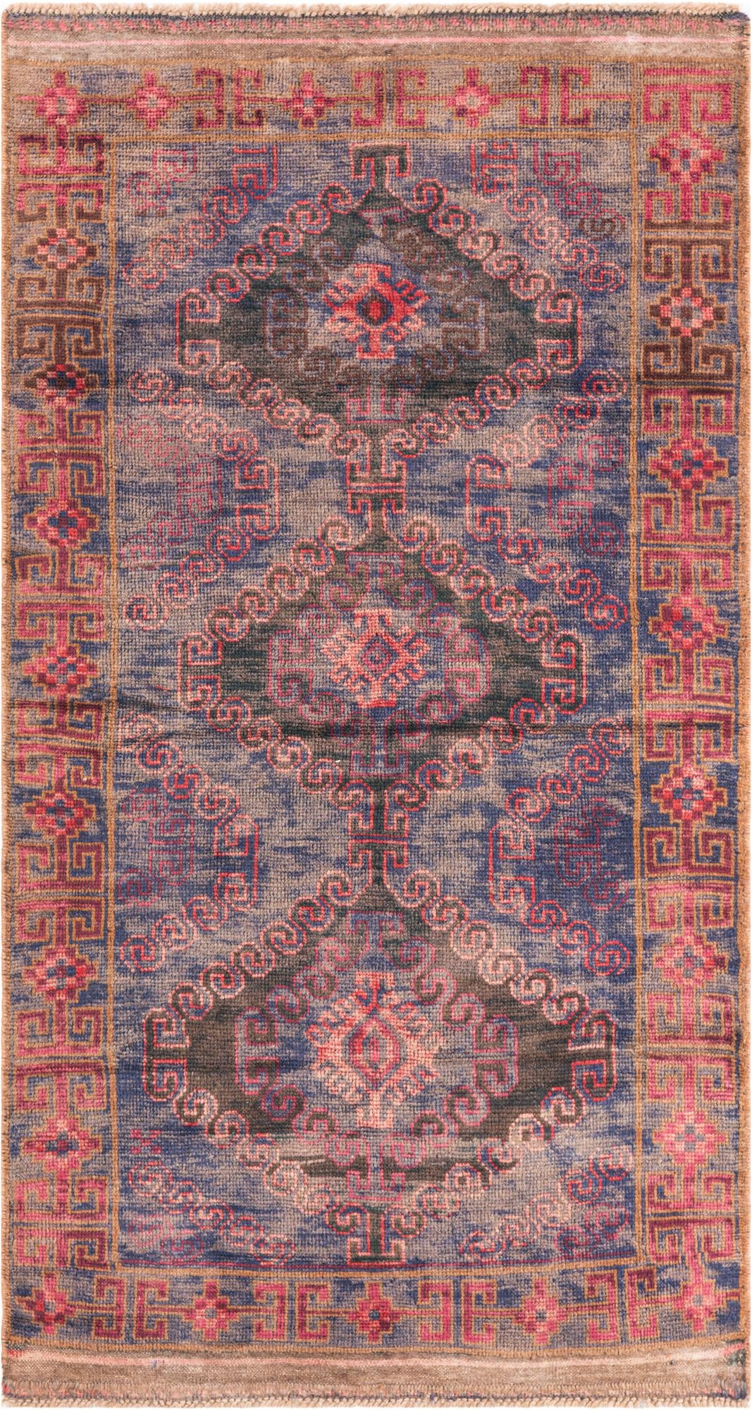 3' 5 x 6' 5 Hand Knotted Ultra Vintage Persian Wool Rug