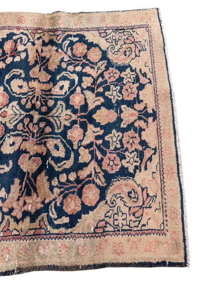 Detail image of 3' 3 x 5'  Hand Knotted Ultra Vintage Persian Wool Rug