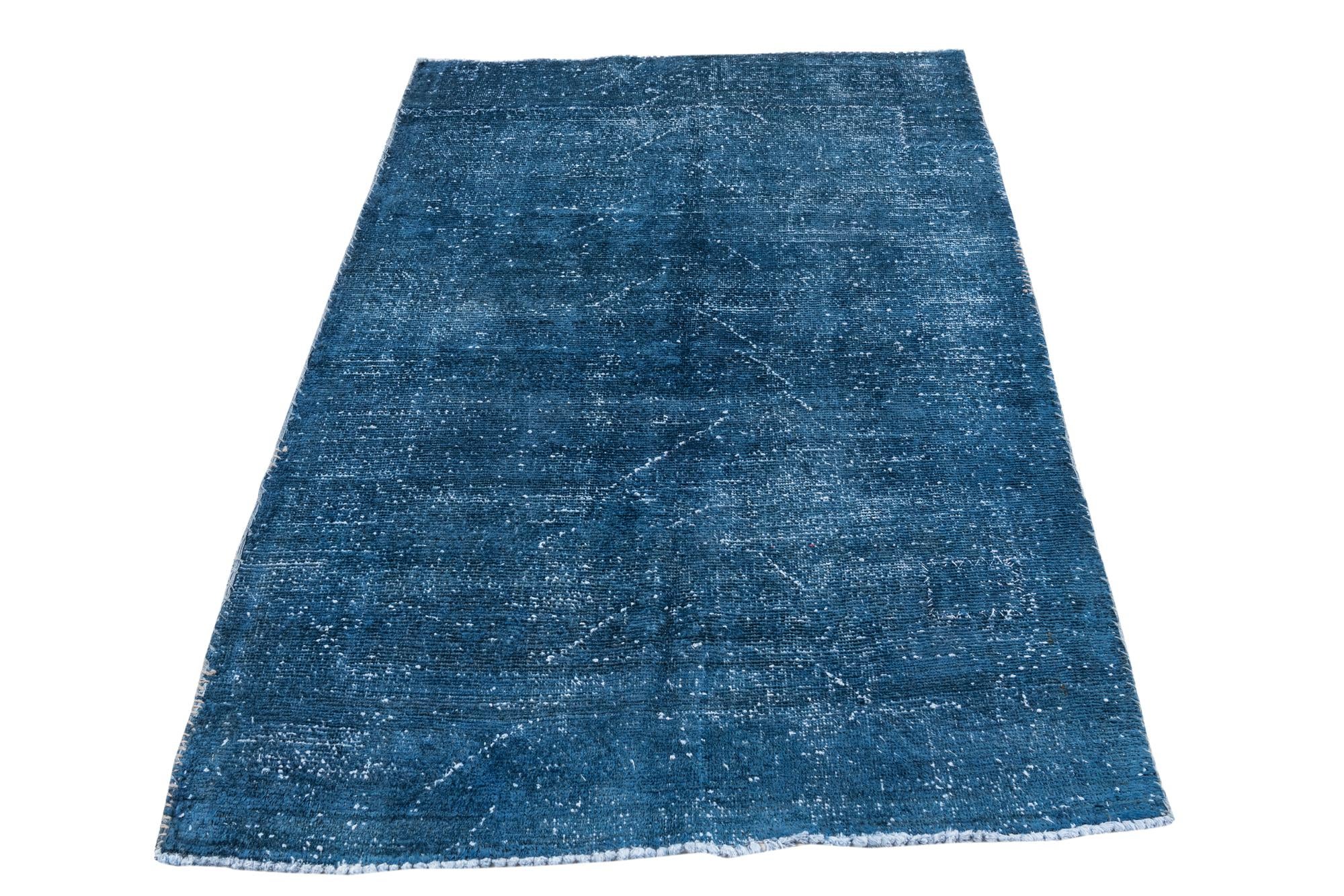 3' 7 x 5' 4 Hand Knotted Ultra Vintage Persian Wool Rug