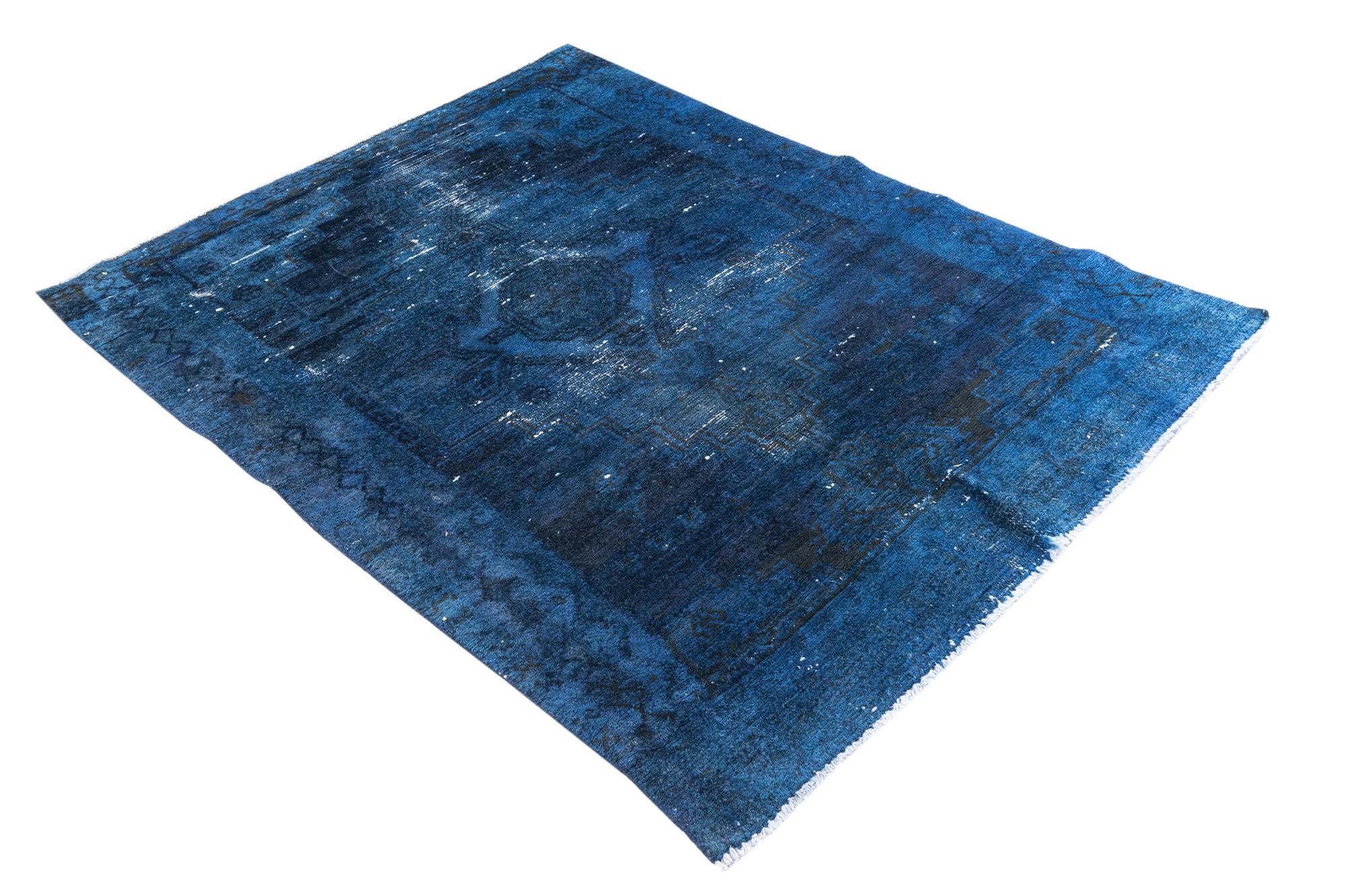 4' 4 x 6' Hand Knotted Ultra Vintage Persian Wool Rug