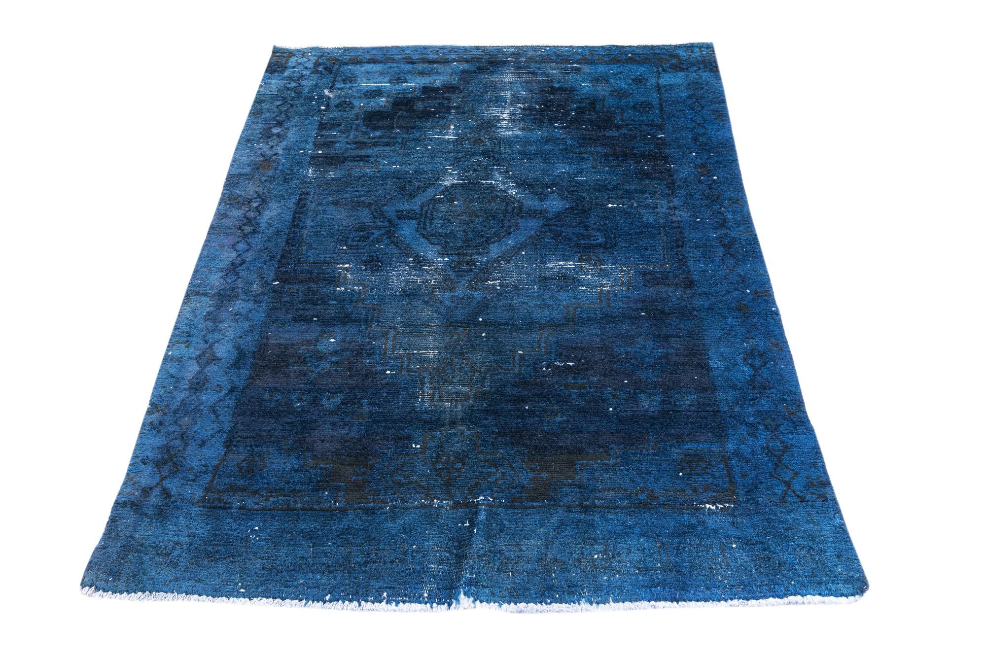4' 4 x 6' Hand Knotted Ultra Vintage Persian Wool Rug