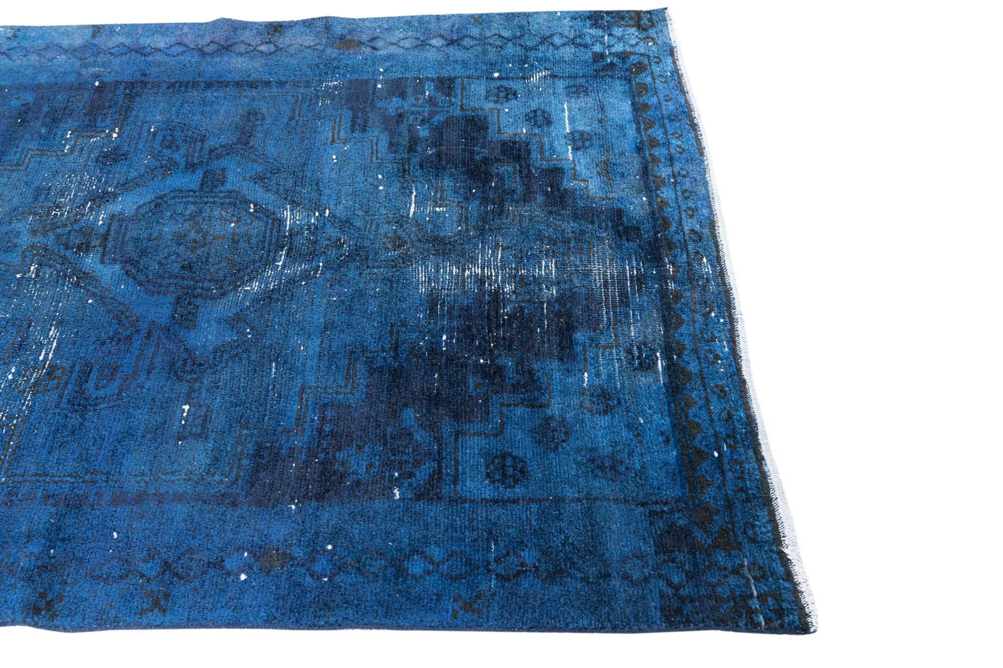 4' 4 x 6' Hand Knotted Ultra Vintage Persian Wool Rug