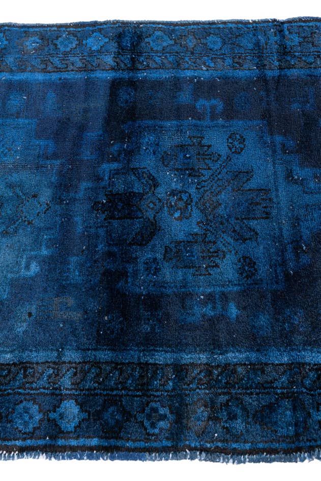 Detail image of 3' 4 x 6' 2 Hand Knotted Ultra Vintage Persian Wool Rug
