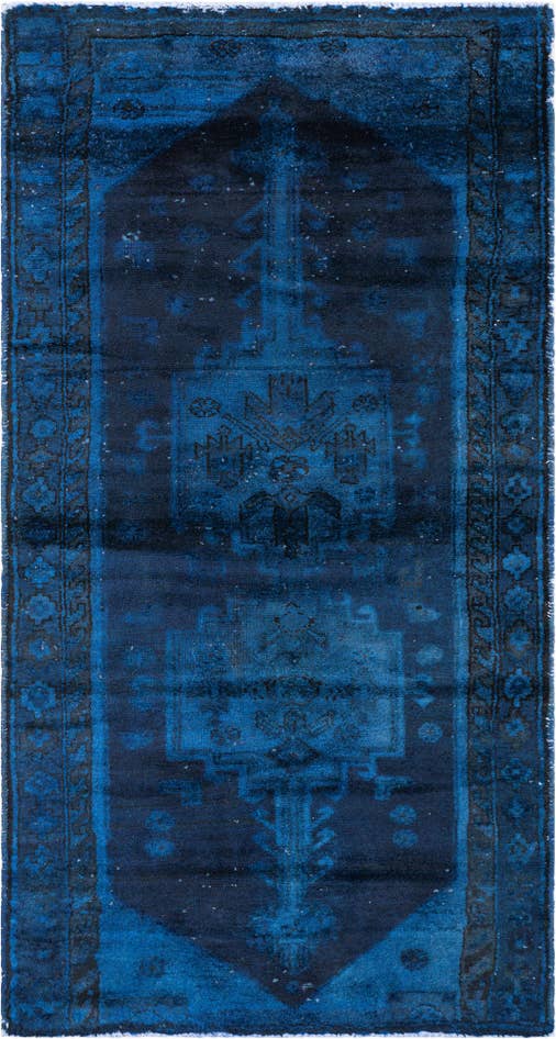 Detail image of 3' 4 x 6' 2 Hand Knotted Ultra Vintage Persian Wool Rug