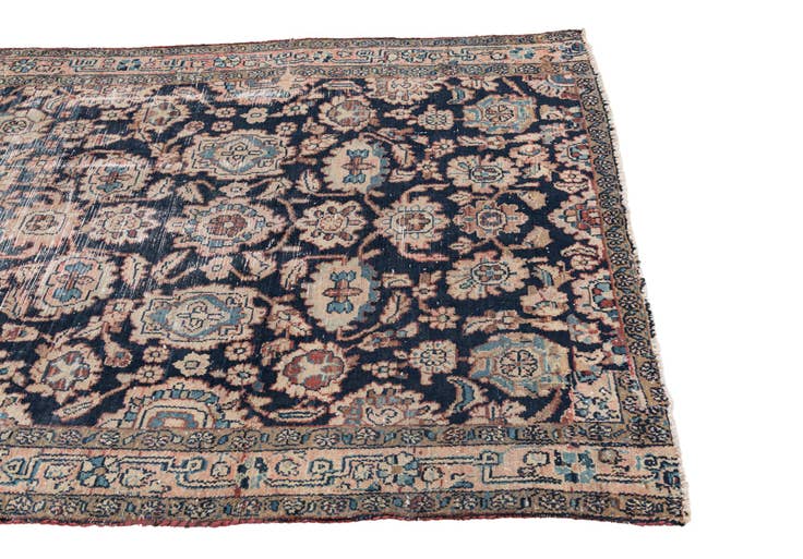 Detail image of 4' 6 x 7' 1 Hand Knotted Ultra Vintage Persian Wool Rug