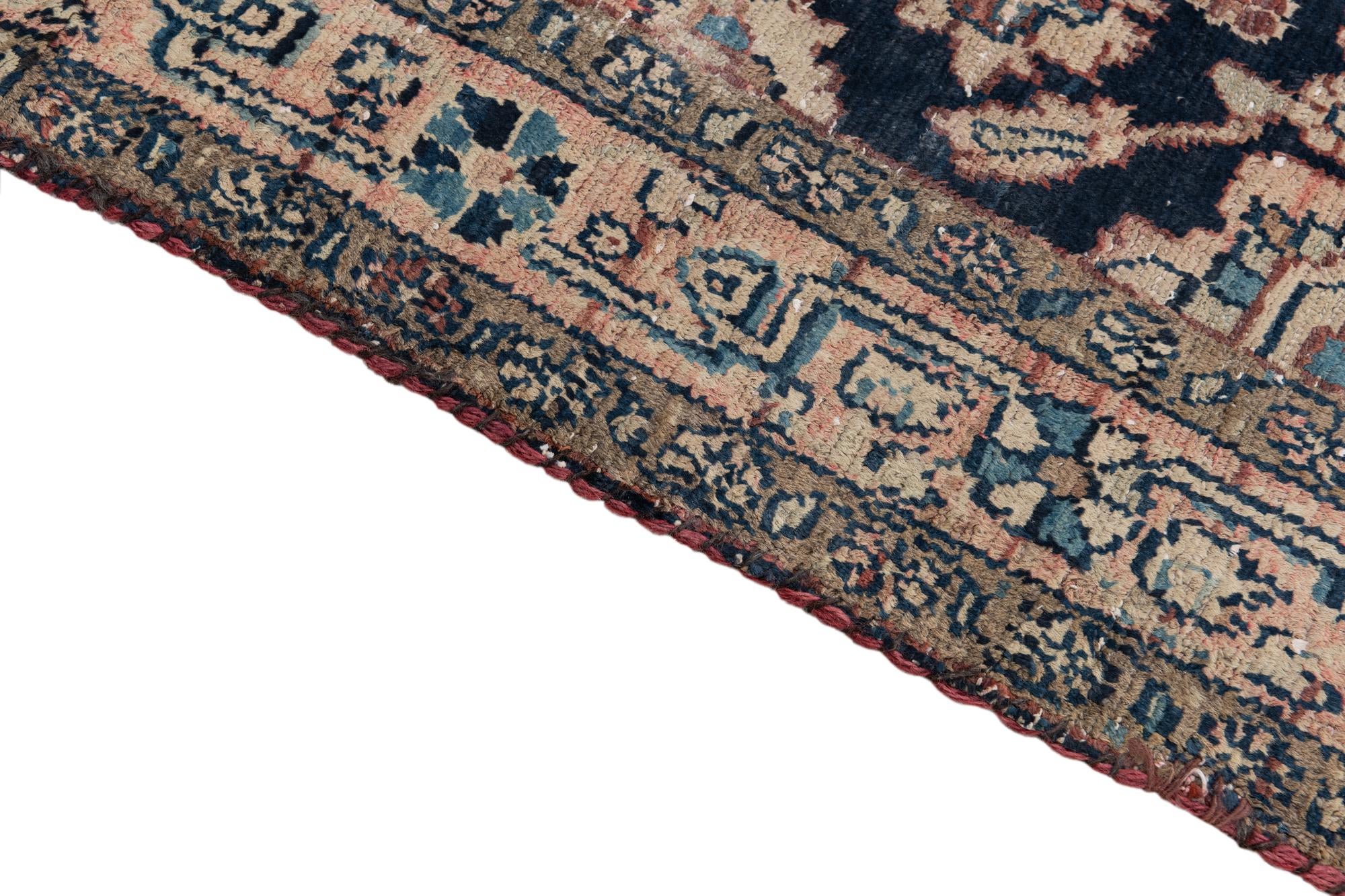 4' 6 x 7' 1 Hand Knotted Ultra Vintage Persian Wool Rug