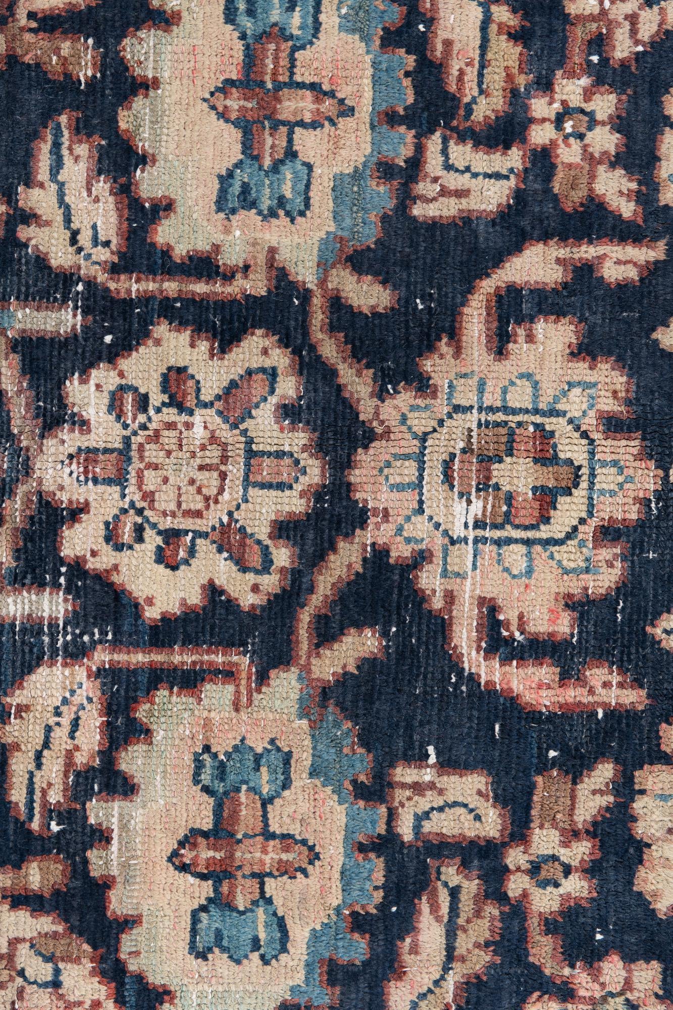 4' 6 x 7' 1 Hand Knotted Ultra Vintage Persian Wool Rug