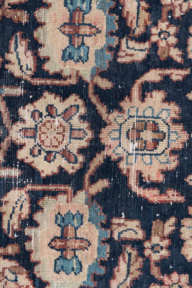 4' 6 x 7' 1 Hand Knotted Ultra Vintage Persian Wool Rug