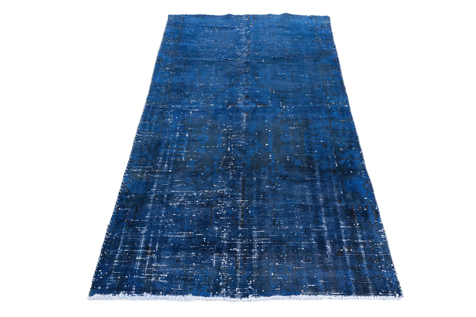 3' 10 x 7' 1 Hand Knotted Ultra Vintage Persian Wool Rug