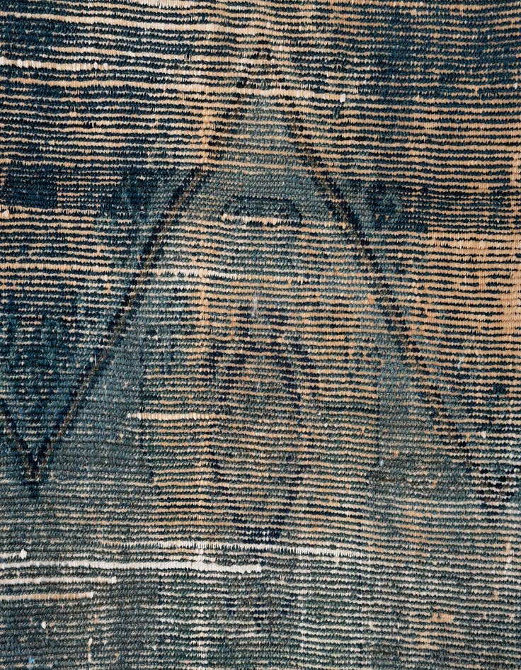 Detail image of 4' 7 x 7' 7  Hand Knotted Ultra Vintage Persian Wool Rug