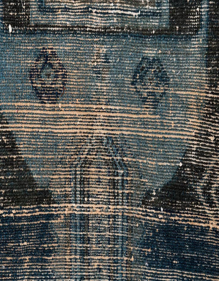 Detail image of 4' 7 x 7' 7  Hand Knotted Ultra Vintage Persian Wool Rug