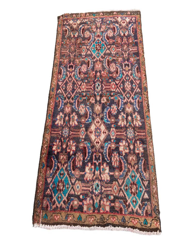 Detail image of 3' x 4' 4 Hand Knotted Ultra Vintage Persian Wool Rug