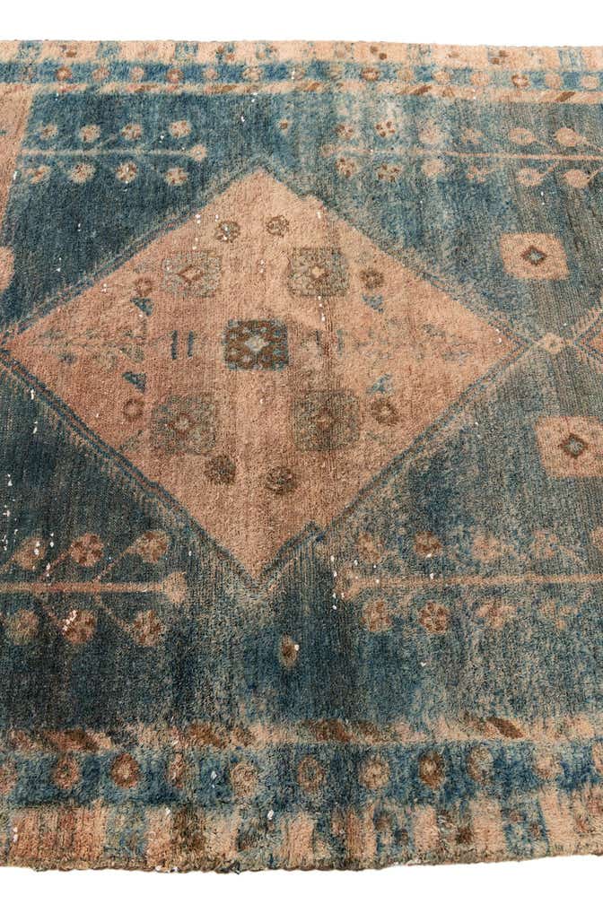 4' 1 x 7' Hand Knotted Ultra Vintage Persian Wool Rug