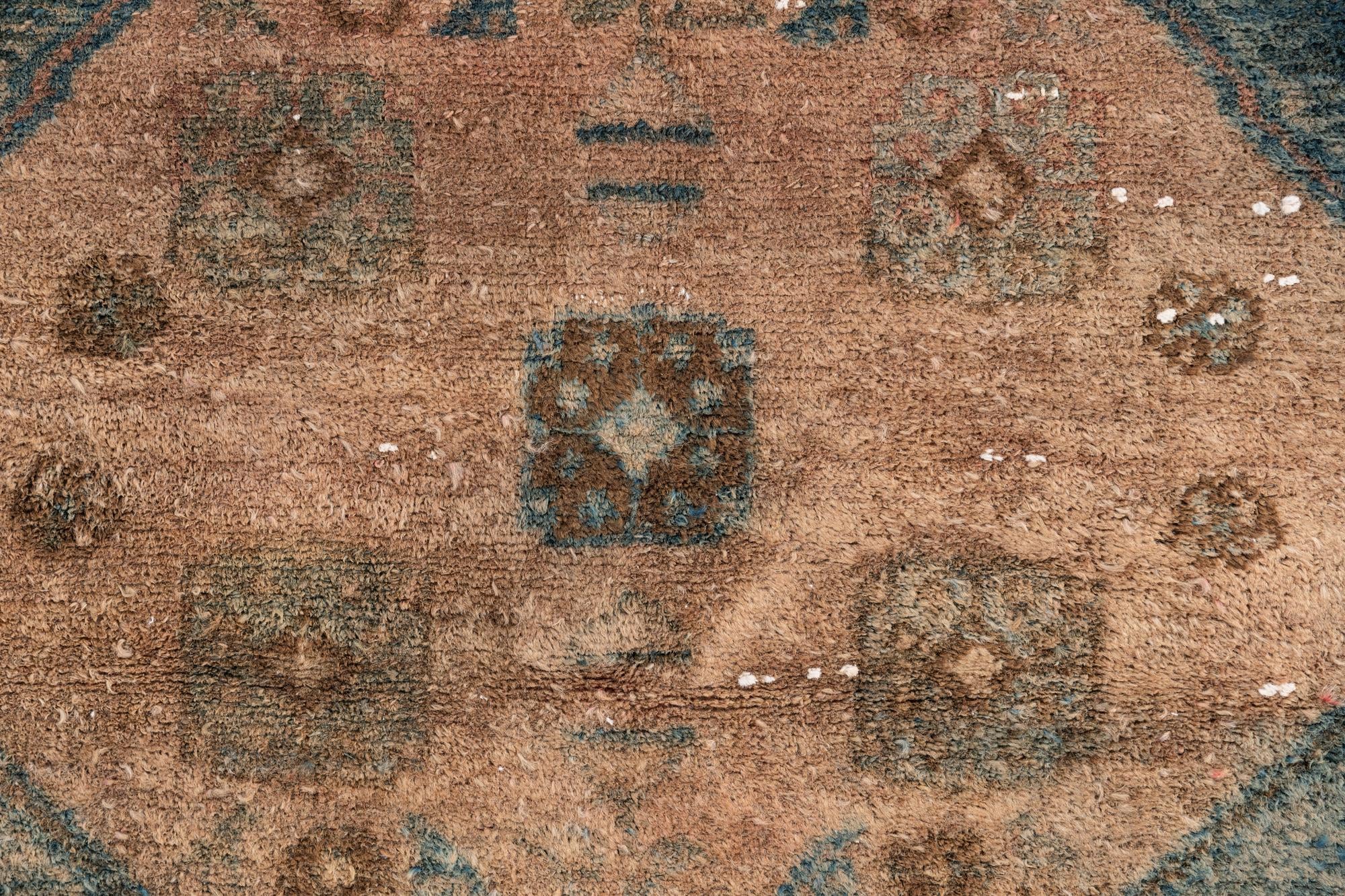 4' 1 x 7' Hand Knotted Ultra Vintage Persian Wool Rug