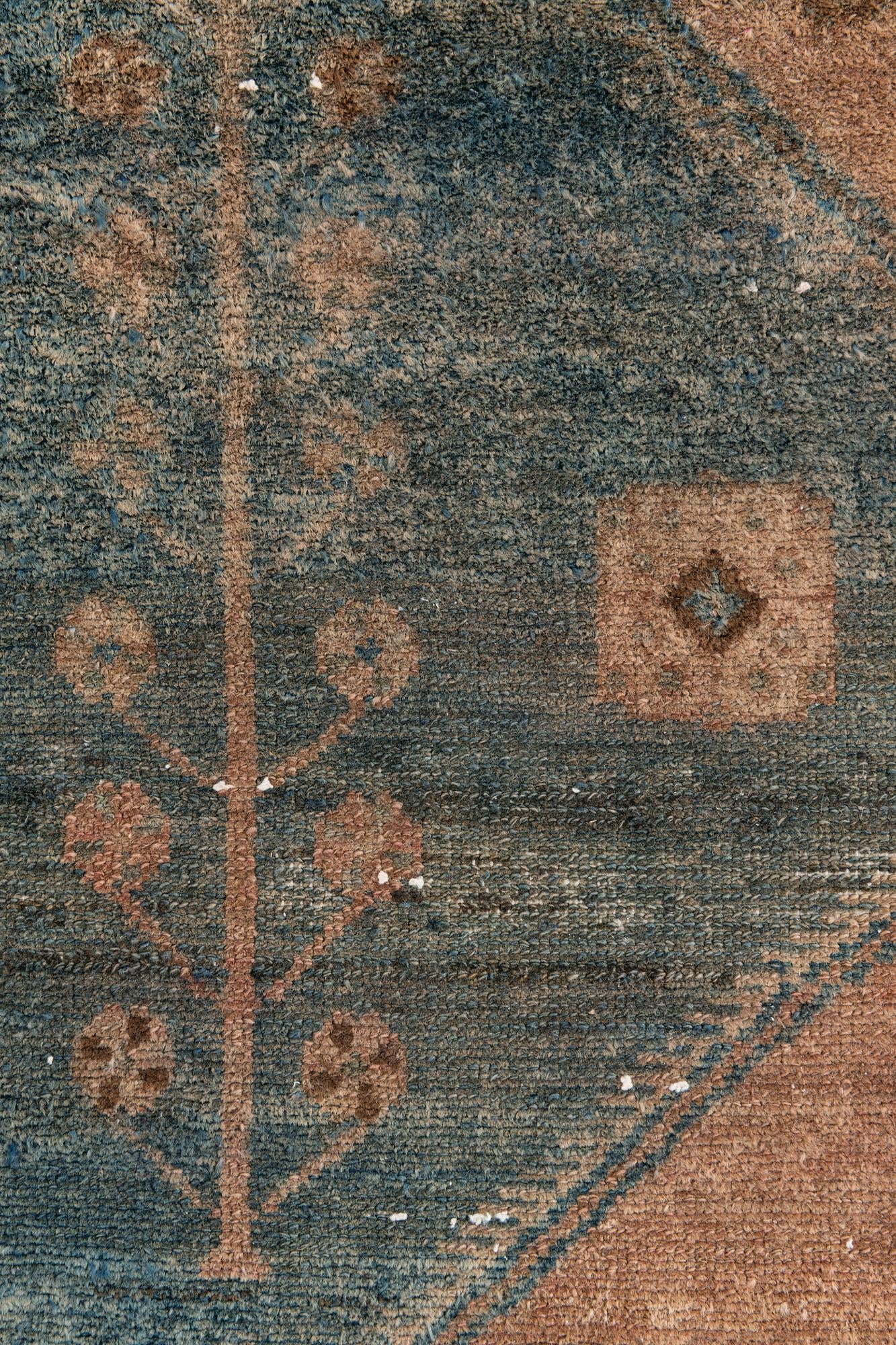 4' 1 x 7' Hand Knotted Ultra Vintage Persian Wool Rug