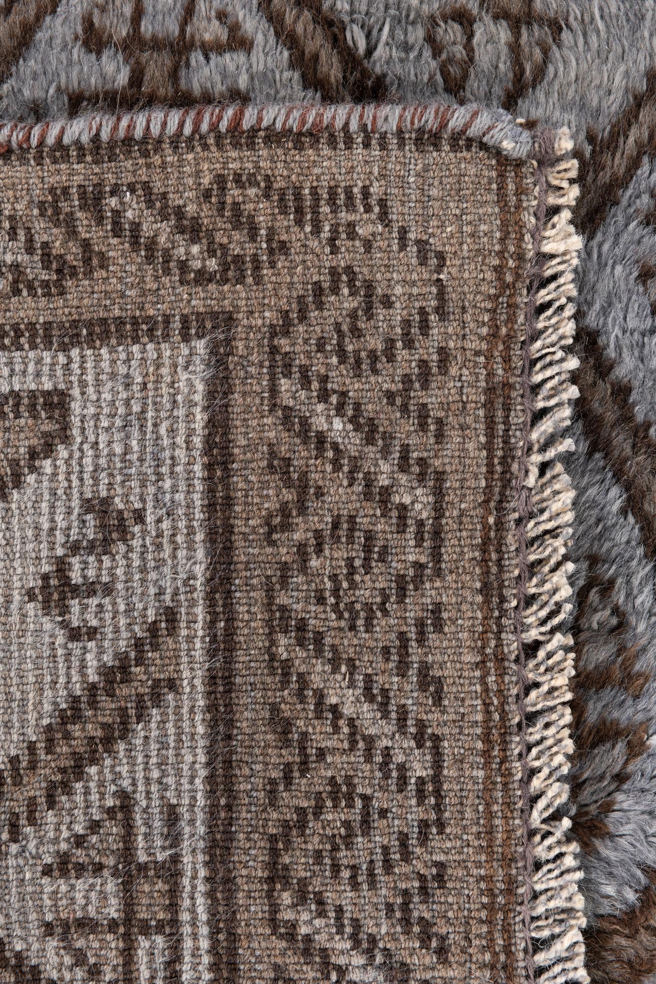 4' 1 x 6' 9 Hand Knotted Ultra Vintage Persian Wool Rug