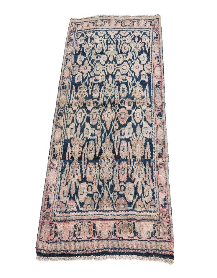 Detail image of 3' 3 x 4' 9  Hand Knotted Ultra Vintage Persian Wool Rug