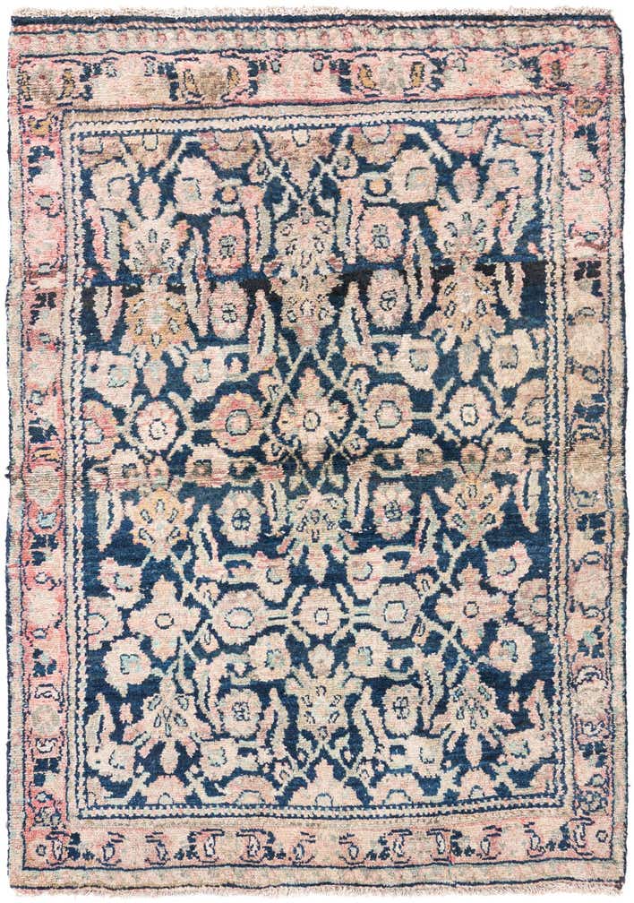3' 3 x 4' 9 Hand Knotted Ultra Vintage Persian Wool Rug