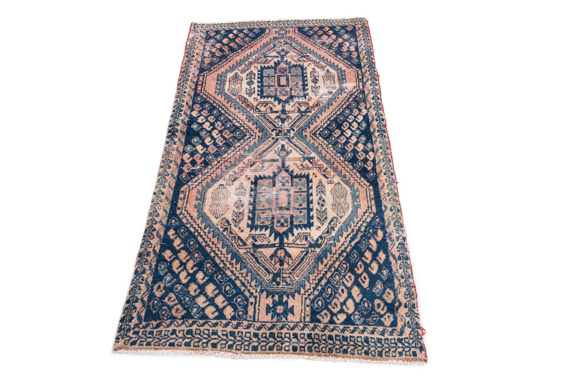 3' x 5' 7 Hand Knotted Ultra Vintage Persian Wool Rug