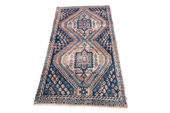 3' x 5' 7 Hand Knotted Ultra Vintage Persian Wool Rug