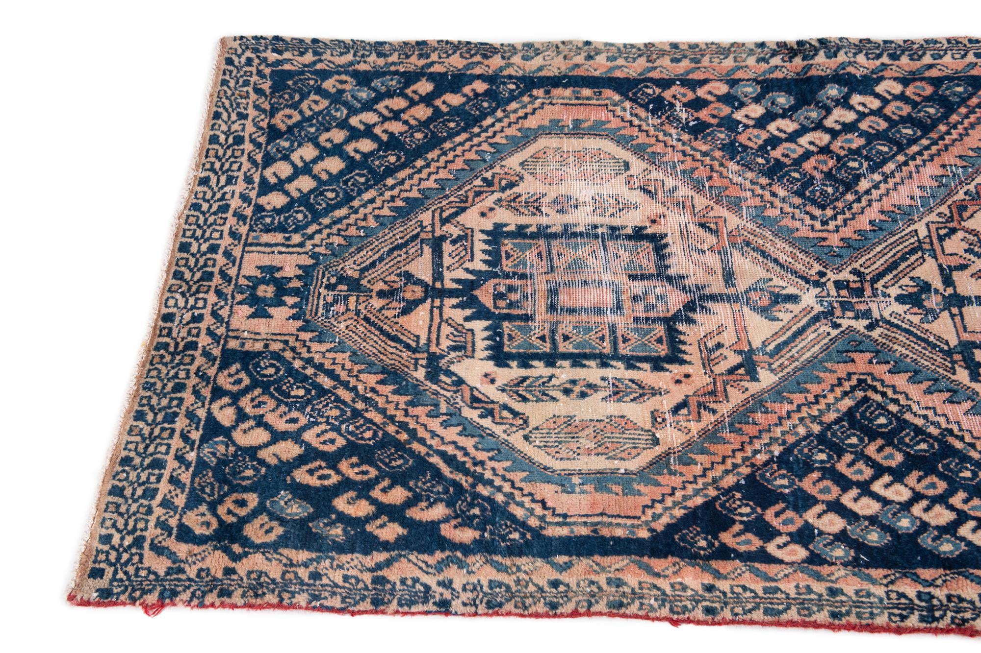 3' x 5' 7 Hand Knotted Ultra Vintage Persian Wool Rug