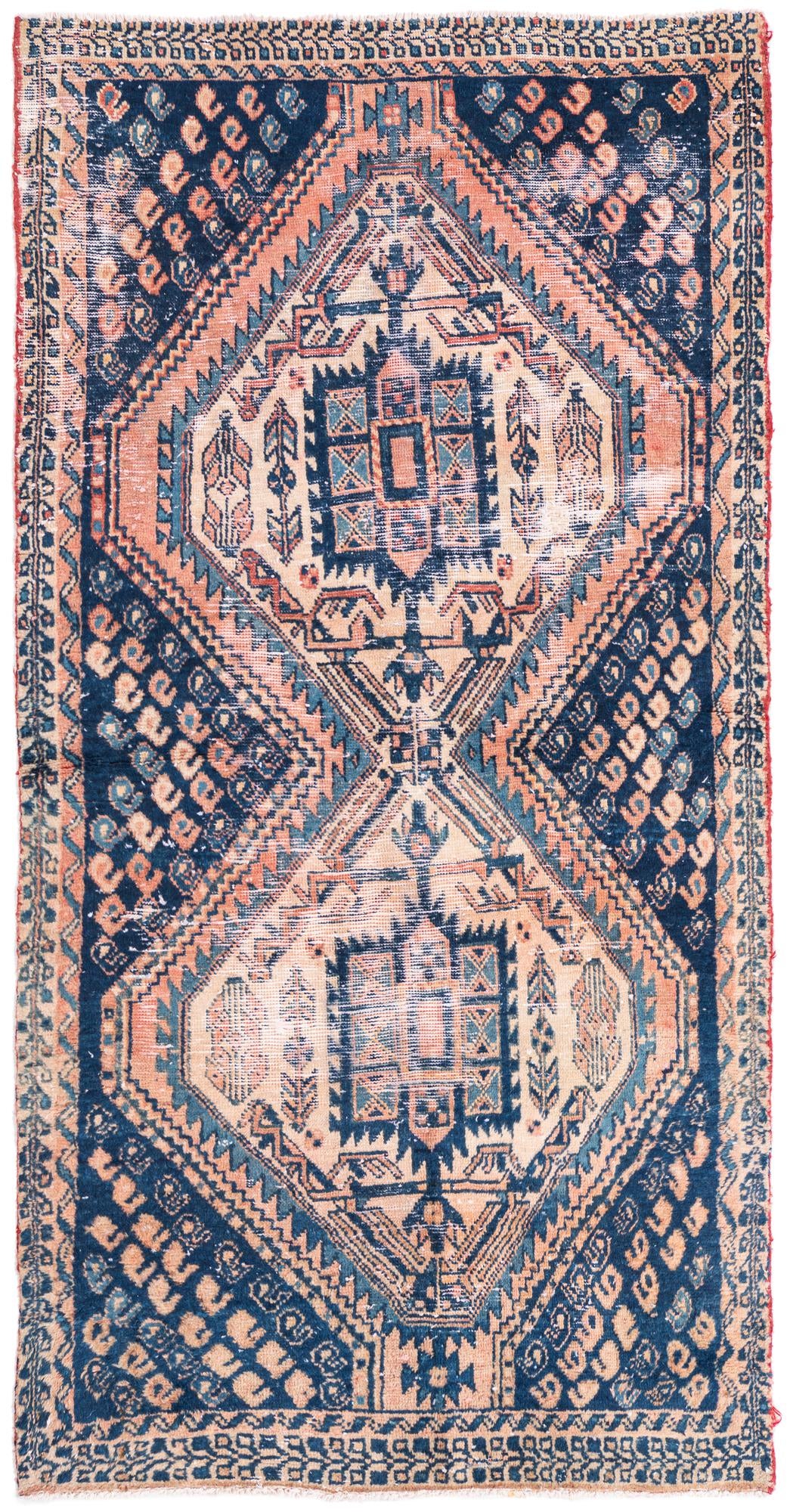3' x 5' 7 Hand Knotted Ultra Vintage Persian Wool Rug