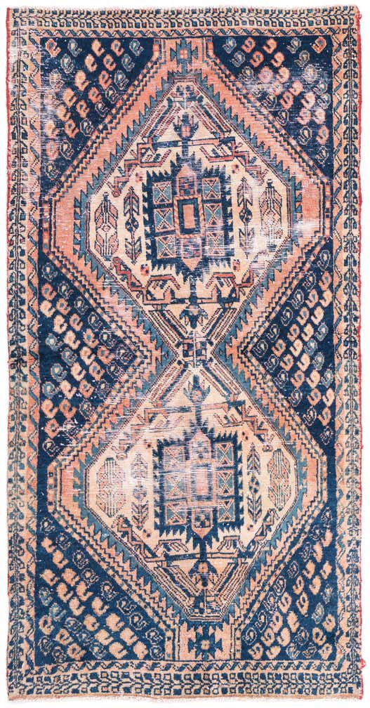 3' x 5' 7 Hand Knotted Ultra Vintage Persian Wool Rug