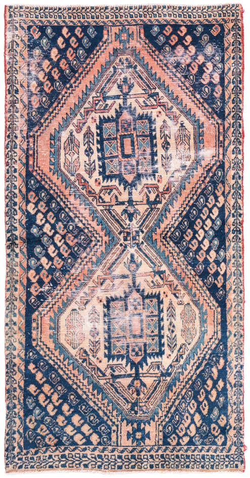 Detail image of 3' x 5' 7 Hand Knotted Ultra Vintage Persian Wool Rug