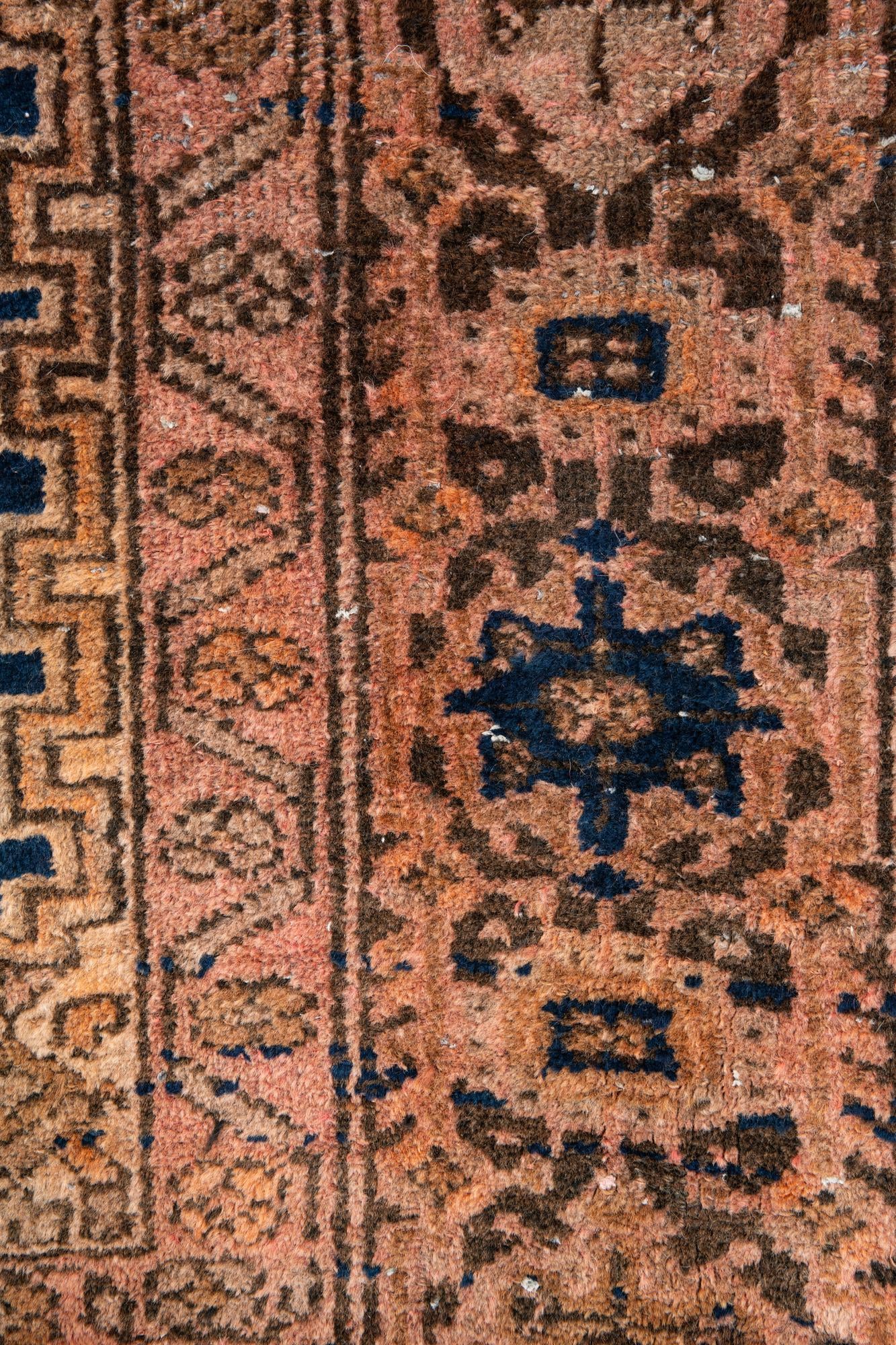 4' 4 x 5' 5 Hand Knotted Ultra Vintage Persian Wool Rug