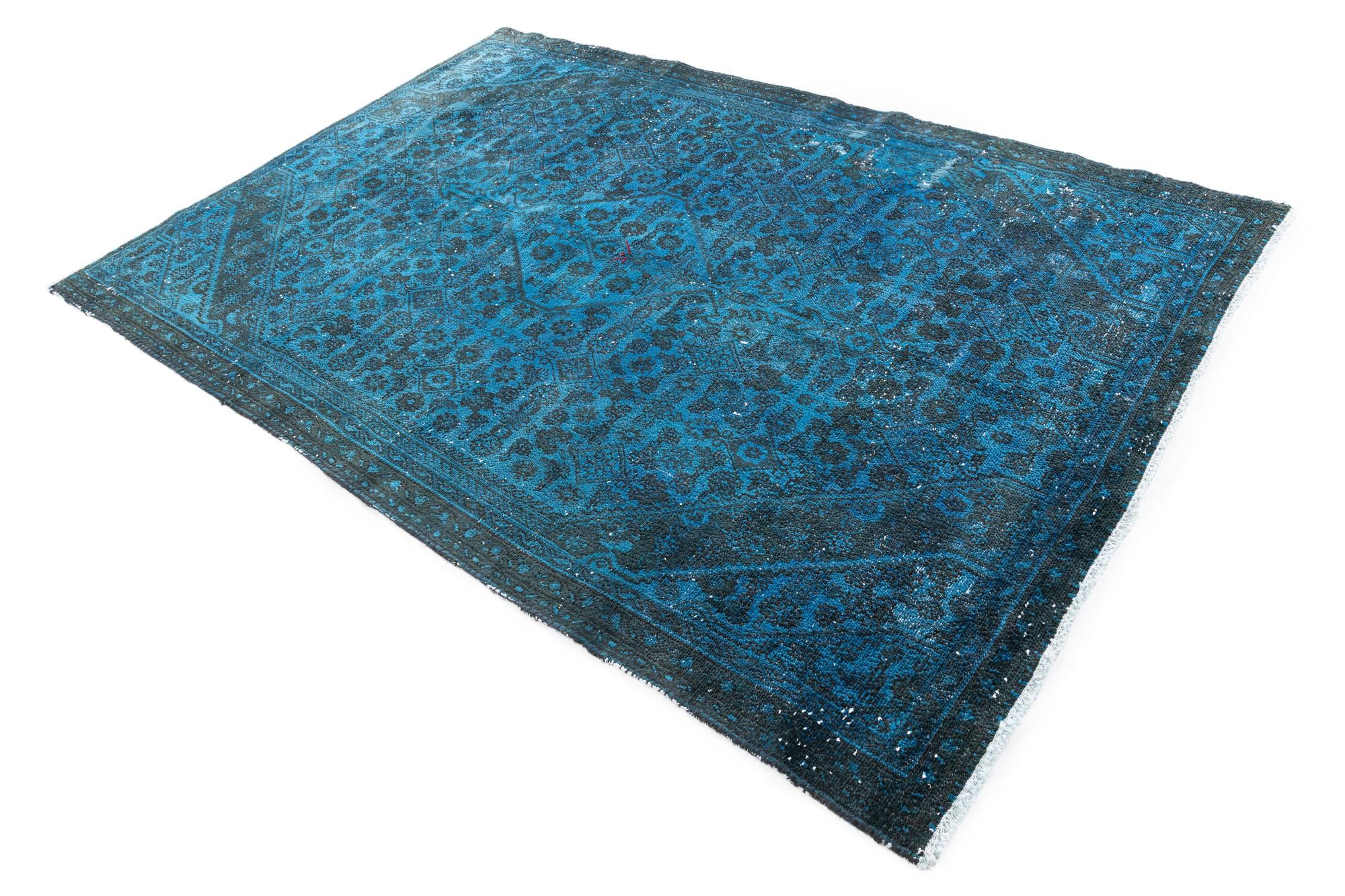 5' 4 x 7' 9 Hand Knotted Ultra Vintage Persian Wool Rug