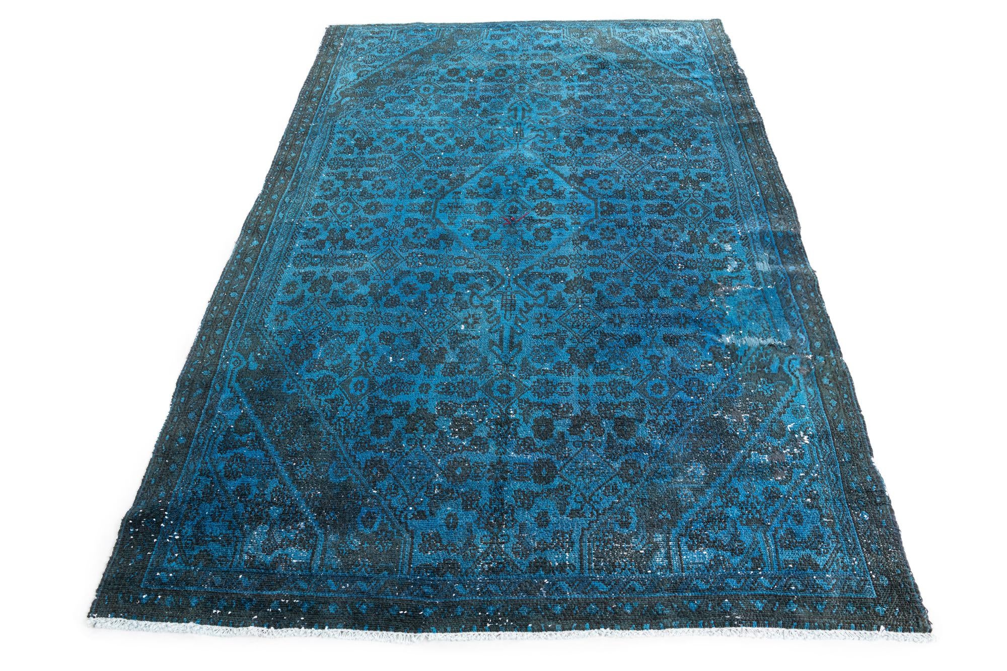 5' 4 x 7' 9 Hand Knotted Ultra Vintage Persian Wool Rug