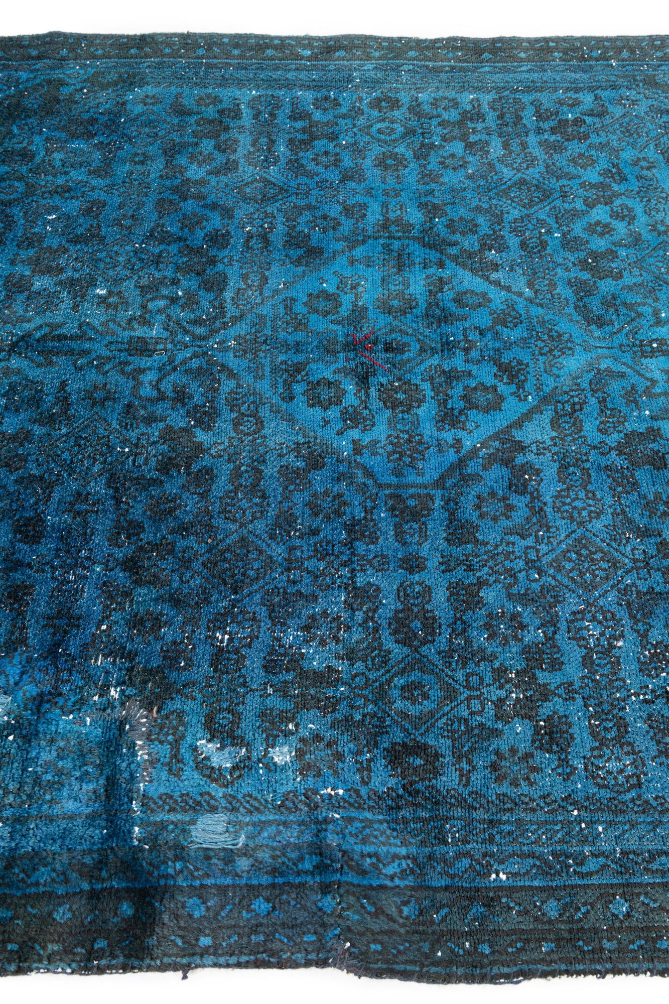 5' 4 x 7' 9 Hand Knotted Ultra Vintage Persian Wool Rug