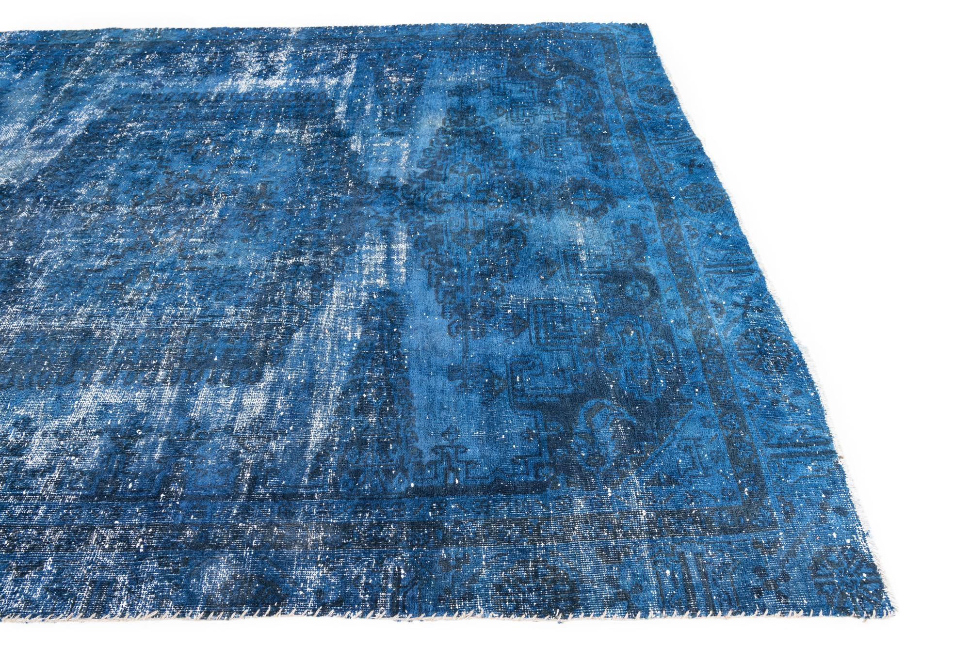 6' 8 x 9' Hand Knotted Ultra Vintage Persian Wool Rug