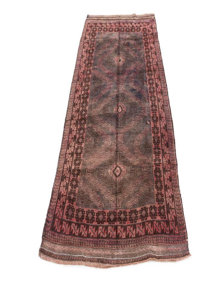 Detail image of 3' 6 x 6' 3  Hand Knotted Ultra Vintage Persian Wool Rug