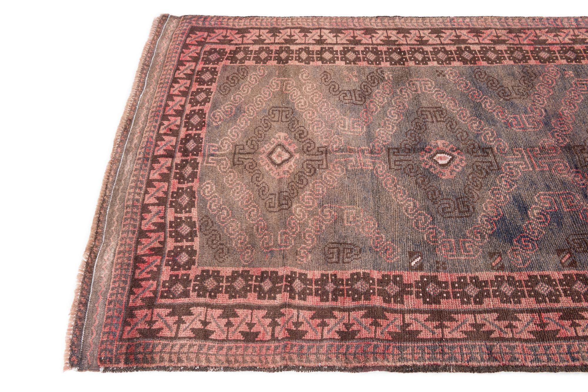 3' 6 x 6' 3 Hand Knotted Ultra Vintage Persian Wool Rug