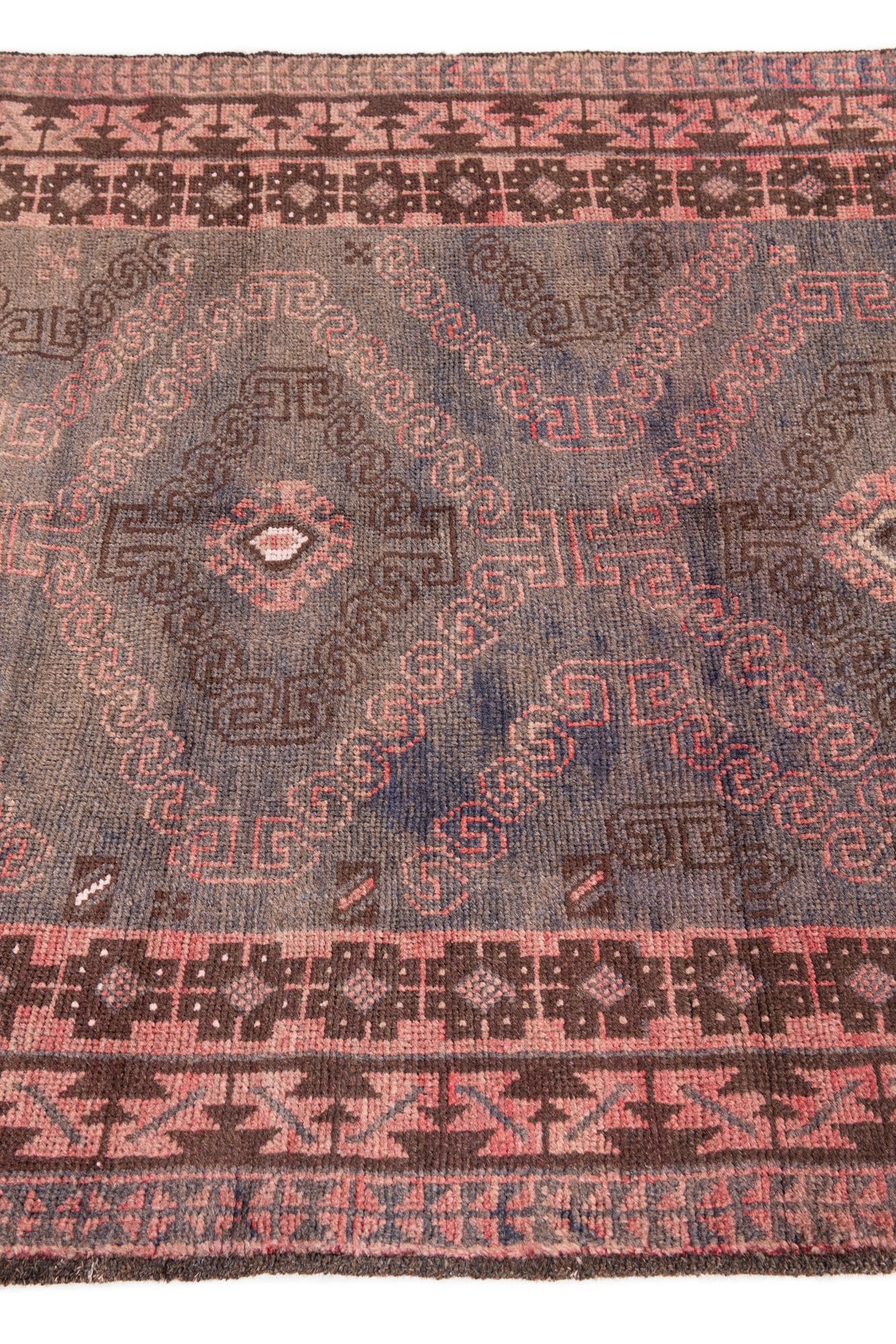 3' 6 x 6' 3 Hand Knotted Ultra Vintage Persian Wool Rug