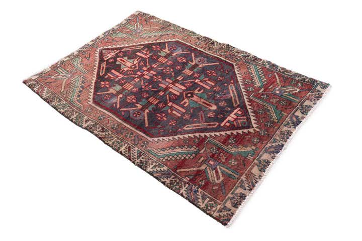 3' 1 x 4' 7 Hand Knotted Ultra Vintage Persian Wool Rug