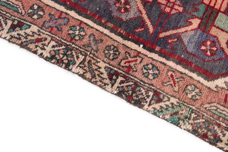 Detail image of 3' 1 x 4' 7 Hand Knotted Ultra Vintage Persian Wool Rug