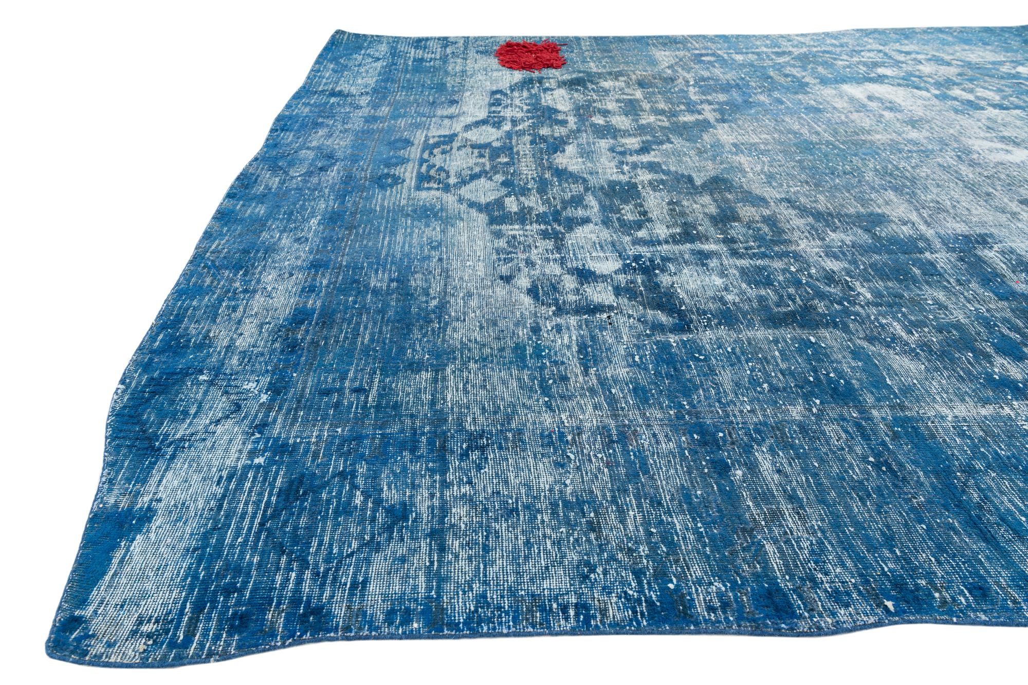9' 2 x 11' 10 Hand Knotted Ultra Vintage Persian Wool Rug