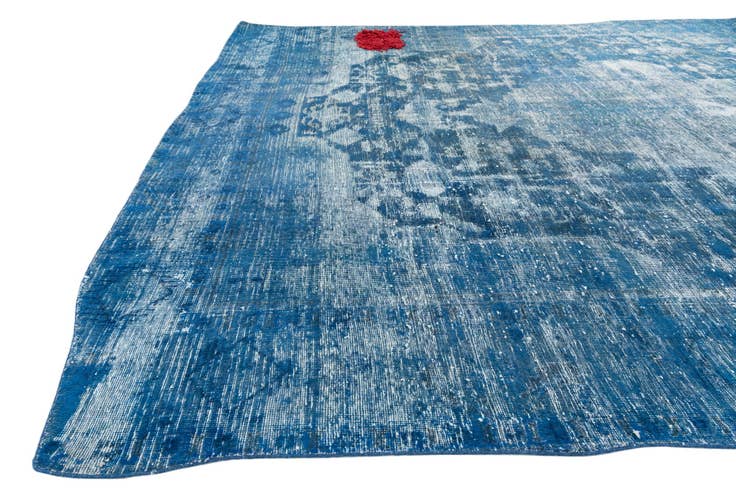 Detail image of 9' 2 x 11' 10 Hand Knotted Ultra Vintage Persian Wool Rug