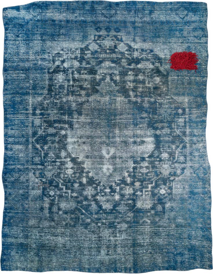 Detail image of 9' 2 x 11' 10 Hand Knotted Ultra Vintage Persian Wool Rug