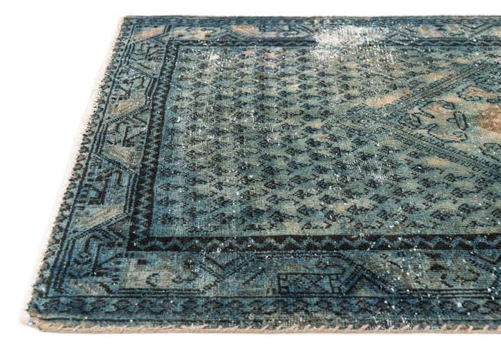 3' 5 x 4' 10 Hand Knotted Ultra Vintage Persian Wool Rug