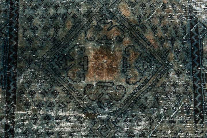 3' 5 x 4' 10 Hand Knotted Ultra Vintage Persian Wool Rug